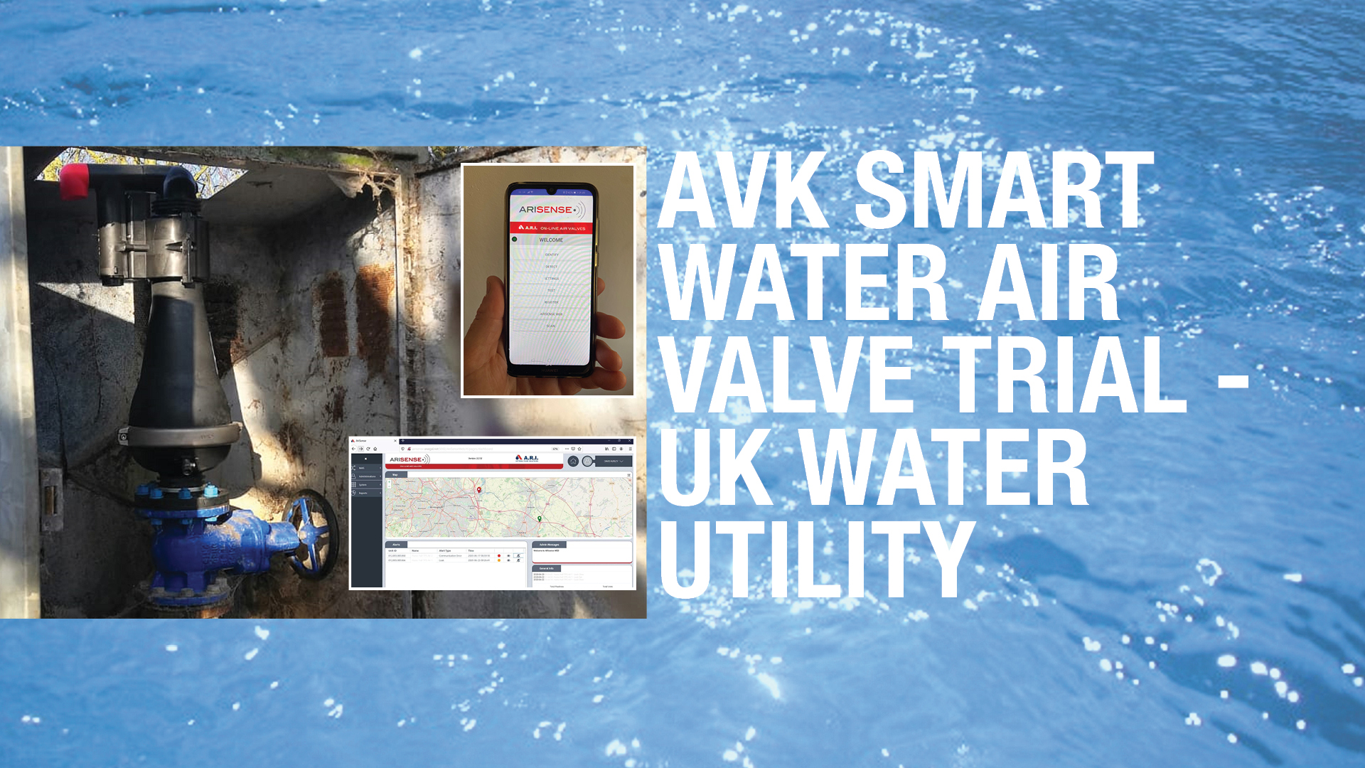 AVK UK Smart water  waste water air valve trial case-Top Banner 