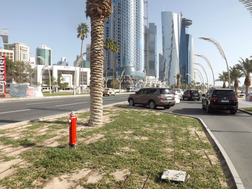 Fire Hydrants in Doha Waterfront promenade project