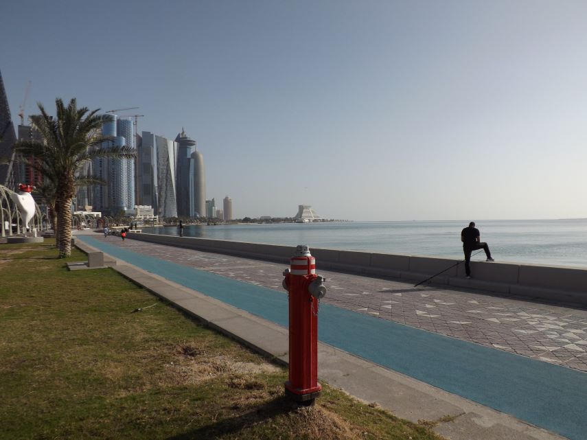 Fire Hydrant -Doha waterfront promenade