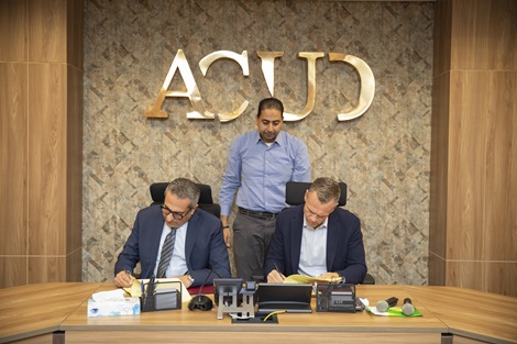 Khaled Abbas, Chairman & CEO of ACUD and Ole Hedegaard, Regional Managing Director 