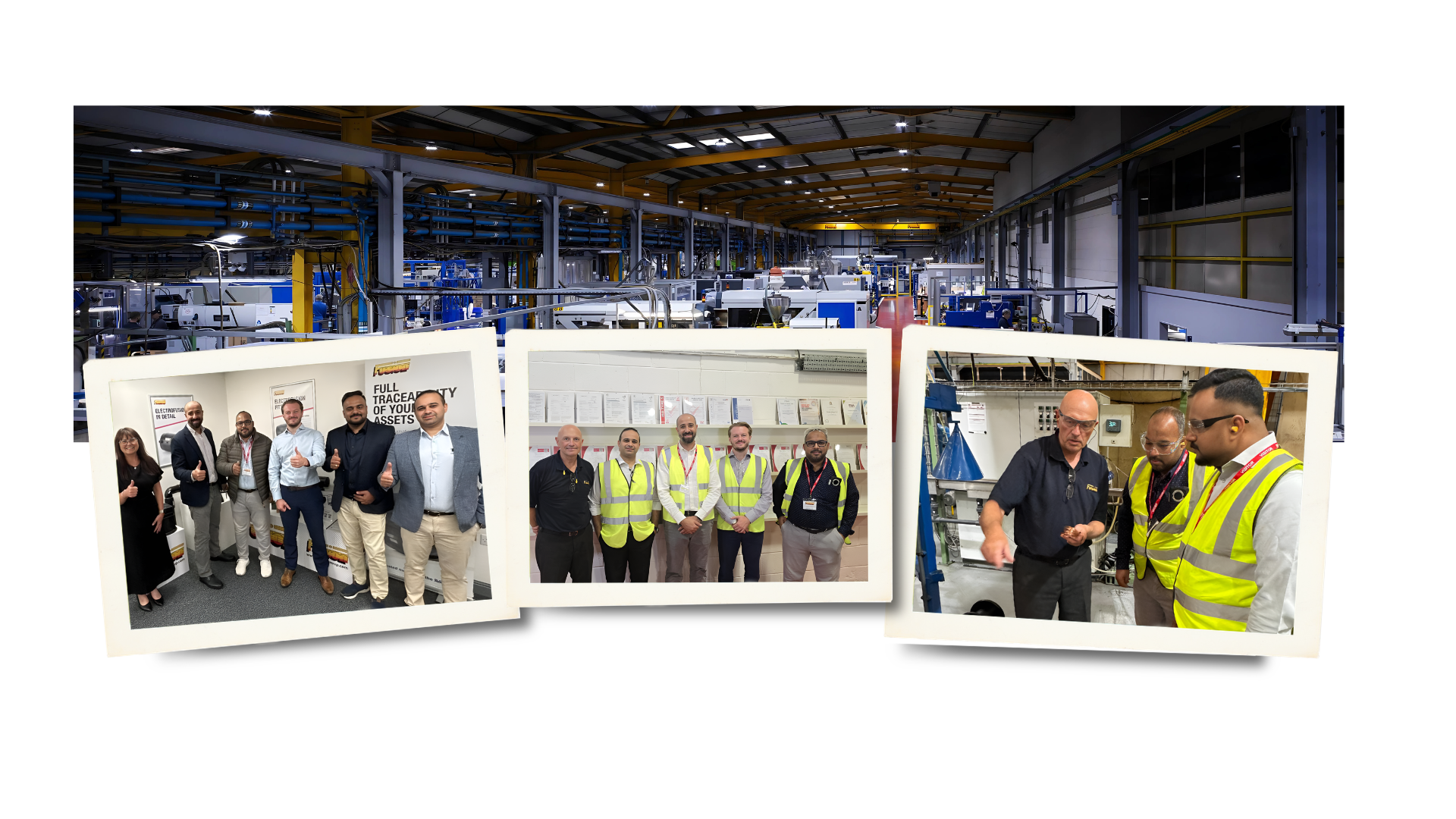 AVK Fusion manufacturing facility in the UK hosting a Factory Acceptance Test with customer representatives, showcasing quality inspection and testing of valves. 