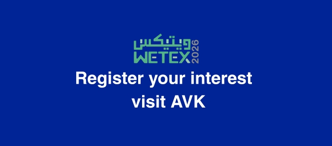 AVK Gulf at WETEX 2026 showcasing smart water network, wastewater treatment, irrigation, and desalination valve solutions at Stand SS-C8, Sheikh Saeed Hall 1, Dubai World Trade Centre, from 20–22 October 2026.